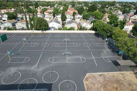 Jack London Elementary School Outdoor Basketball Courts in Antioch