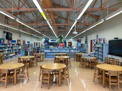 James H. Bright/J.W Johnson Elementary School Library in Hialeah