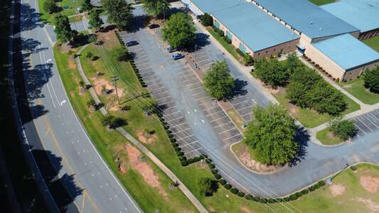 Francis Bradley Middle School Parking Lot - Front in Huntersville 2