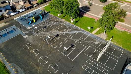 Georgia Morris Elementary School Blacktop / Basketball Courts in Colton 3