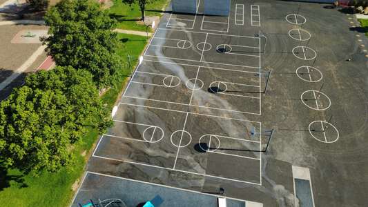 Georgia Morris Elementary School Blacktop / Basketball Courts in Colton 4