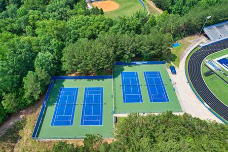 Peachtree Ridge High School Tennis Courts in Suwanee