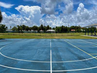 Treasure Island Elementary School Blue Playground in North Bay Village