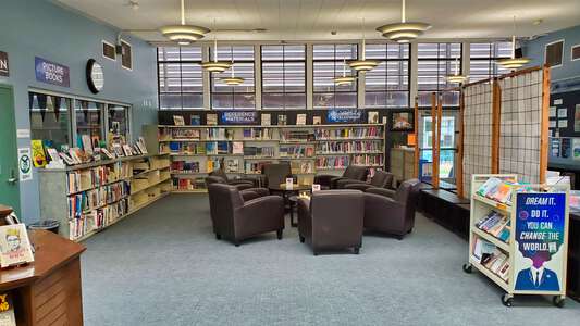 Gompers Preparatory Academy (6-12) Library in San Diego