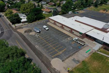 Greenacres Elementary School Parking Lot in Pocatello