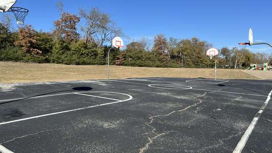 Maude Logan Elemenary School Outdoor Basketball Courts in Fort Worth