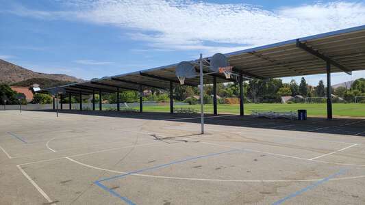 Medea Creek Middle School Outdoor Basketball Courts in Oak Park