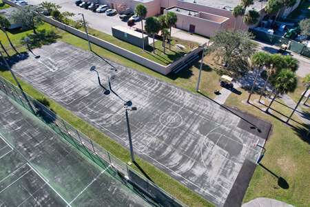 Tequesta Trace Middle School Outdoor Basketball Courts in Weston