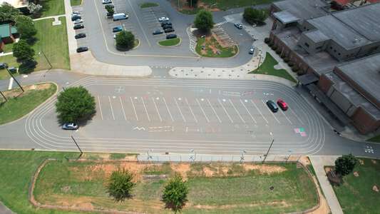 Bain Elementary School Parking Lot - Bus Lot in Charlotte 2