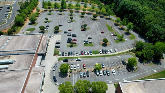 Rocky River High School Parking Lot - Front in Mint Hill 2