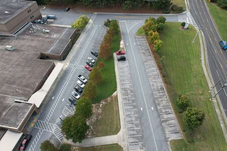 Ivy Creek Elementary School Parking Lot - Main Front in Buford