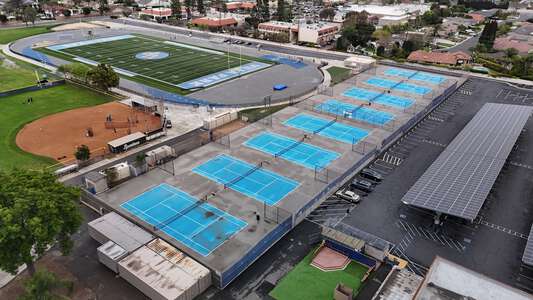 Villa Park High School Tennis Courts in Villa Park