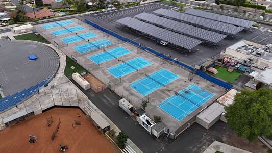 Villa Park High School Tennis Courts in Villa Park