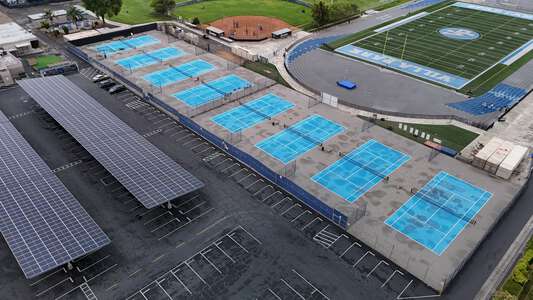 Villa Park High School Tennis Courts in Villa Park