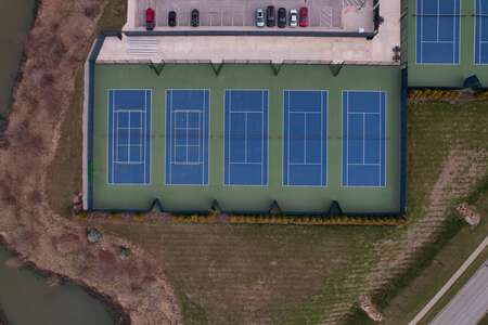 Liberty North High School Tennis Courts in Liberty