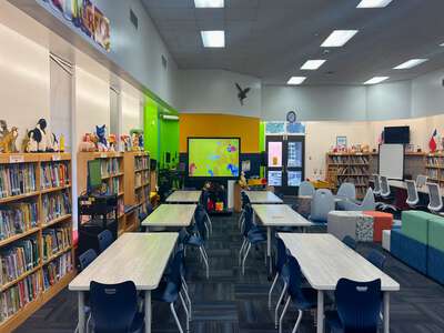 Gabe P. Allen Charter School Library in Dallas