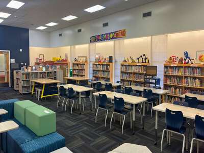 Gabe P. Allen Charter School Library in Dallas