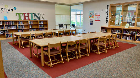 Lucas Middle School Media Center in Durham