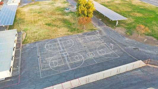 Emerson Middle School Basketball Courts - Front in Bakersfield 2