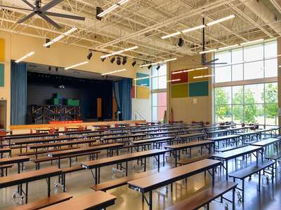 Fulbright Junior High School Cafeteria in Bentonville