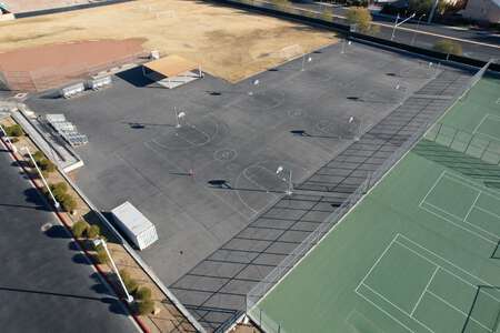 Southwest Career and Technical Academy Outdoor Basketball Courts in Las Vegas