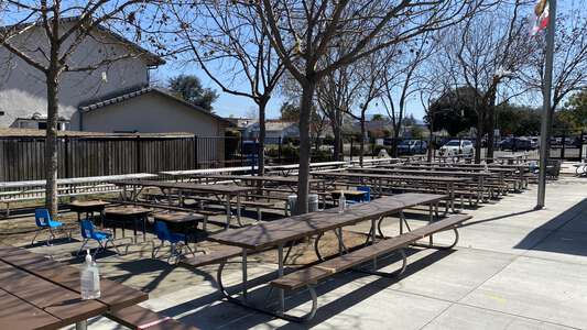 Faria Elementary School Outdoor Area in Cupertino