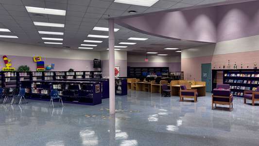 Charles David Wyche, Jr. Elementary School Media Center in Miami