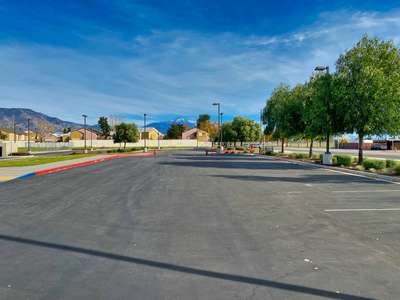 Bing Wong Elementary School Parking Lot in San Bernardino