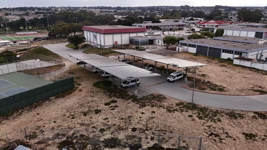 Seaside High School Parking Lot in Seaside