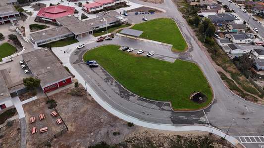 Seaside High School Parking Lot in Seaside