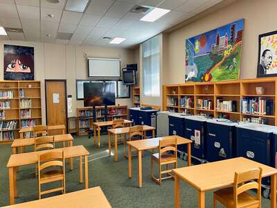 Kealing Middle School Library in Austin