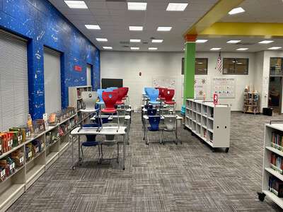 Poole's Mill Elementary School Library in Cumming