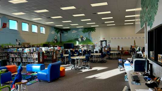 Arcado Elementary School Media Center in Lilburn