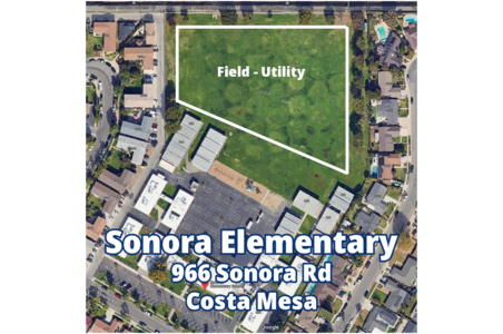 Sonora Elementary School (K-6) Field - Utility in Costa Mesa