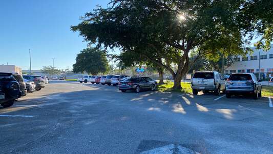 Pinewood Elementary School Parking Lot - South in N Lauderdale