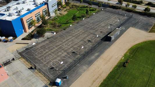 Pacific Trails Middle School Outdoor Basketball Courts in San Diego