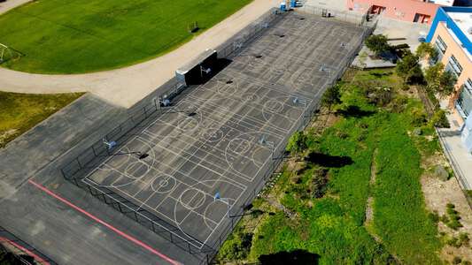 Pacific Trails Middle School Outdoor Basketball Courts in San Diego