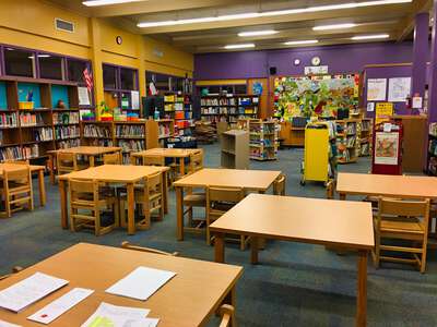 Sunset Valley Elementary School Library in Austin