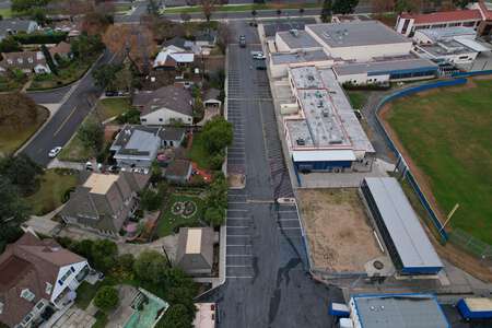 San Marino High School Parking Lot - East in San Marino