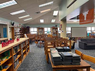 Covington Middle School Library in Austin