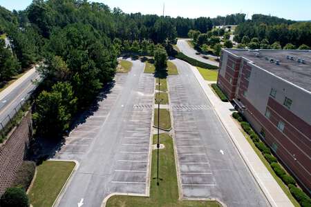 Lanier Middle School Parking Lot - Side in Sugar Hill