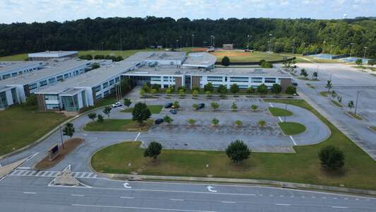 Charles R. Drew High School Parking Lot - Front in Riverdale 2