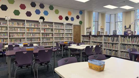 Atwood McDonald Elementary School Library in Fort Worth