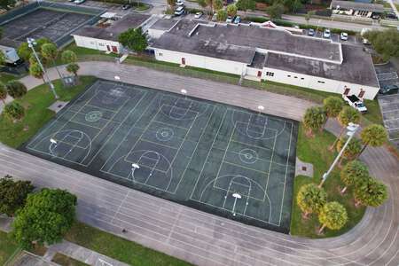 McNicol Middle Magnet School Outdoor Basketball Courts in Hollywood