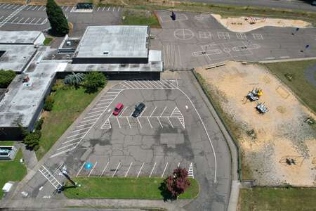 Charlemagne Elementary School Parking Lot - Front in Eugene