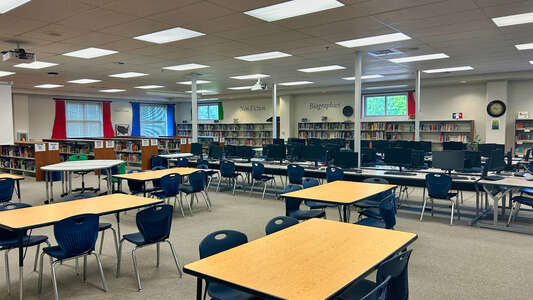 Bay Creek Middle School Library in Grayson