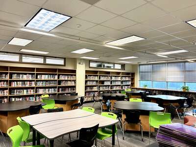 Robert T Hill Middle School Library in Dallas