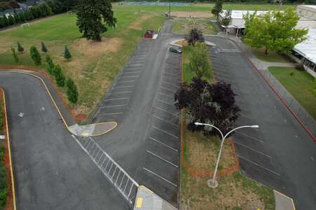 Highland Park Middle School Parking Lot - Front in Beaverton 2