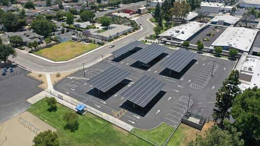 Portola Middle School Parking Lot in Orange