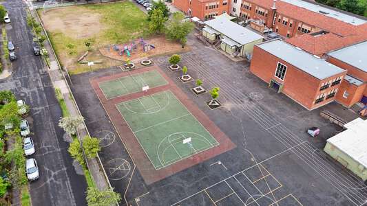 Vernon K-8 School Outdoor Basketball Courts in Portland
